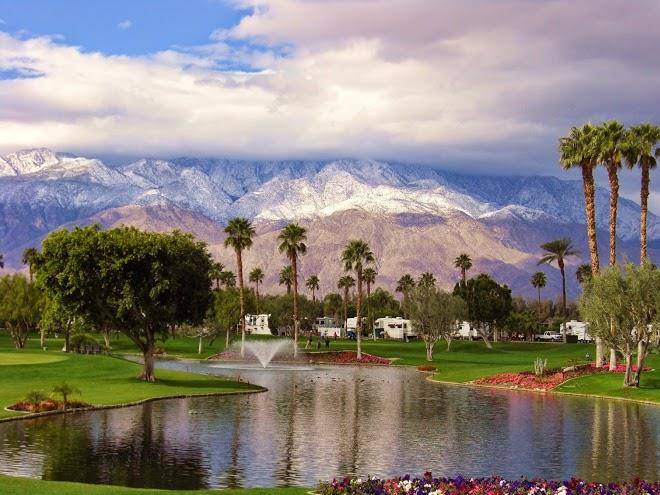 Outdoor resort palm springs