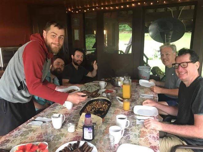 Bearded woods bunk and dine