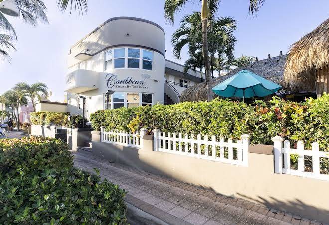 Caribbean resort by the ocean