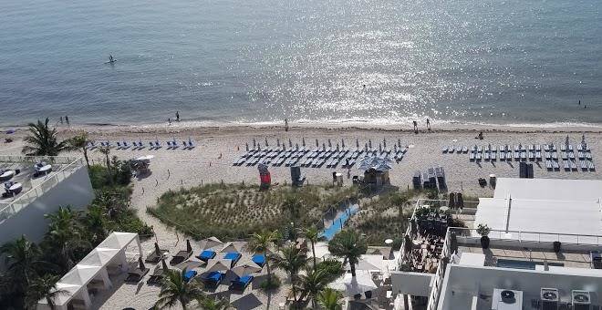 Upscale beach resort apartments