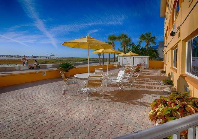 Page terrace beachfront hotel