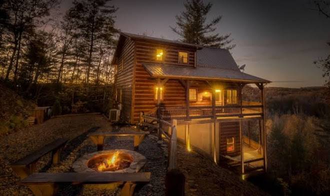 Stone pine lodge