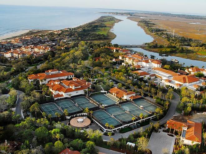 Sea island resort