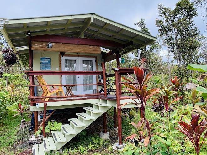 Rainforest volcano eco cabin