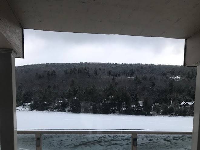 Lakeside terrace