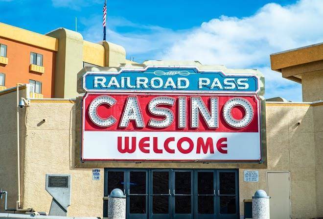 Railroad pass hotel casino and travel center