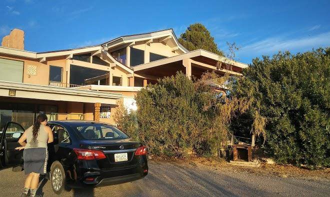 A lodge on the desert