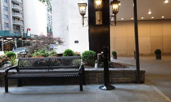 Smoking area of park lane hotel