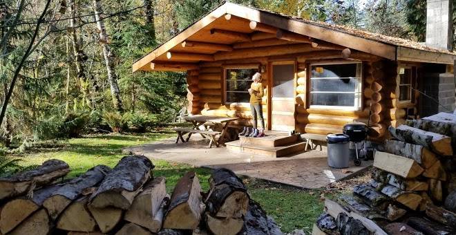 The logs at canyon creek