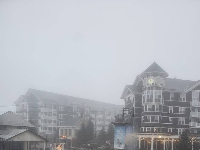 Snowshoe resort check in top of the world