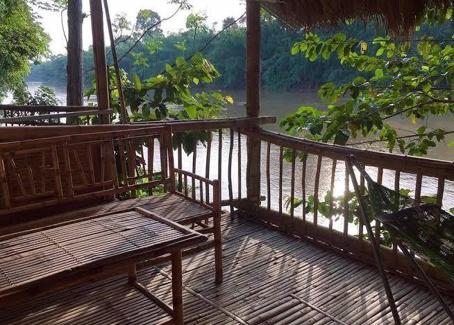 Green bamboo lodge