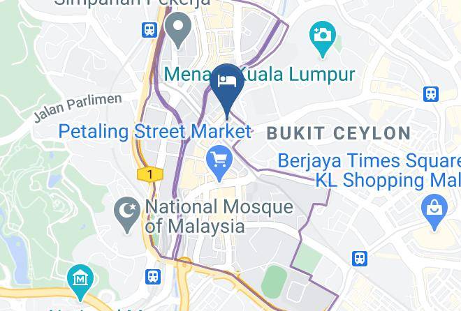 1000 Miles Hotel Map