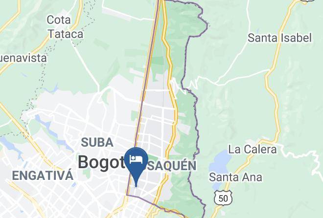 Bogota - 104 Art Suites Maps