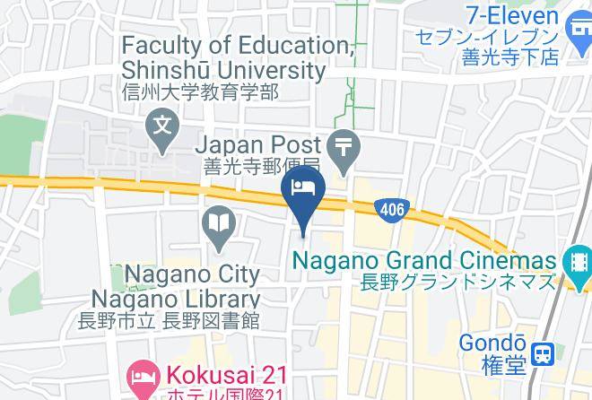 Nagano City - 1166 Backpackers Maps