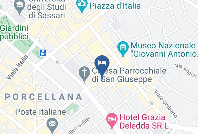 Sassari - 14b&b Bed And Breakfast A Sassari Maps