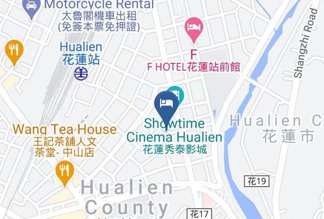 176 Together Hostel Mapa - Taiwan - Hualiennty