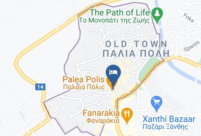 Xanthi - 1905 Boutique Hotel Maps