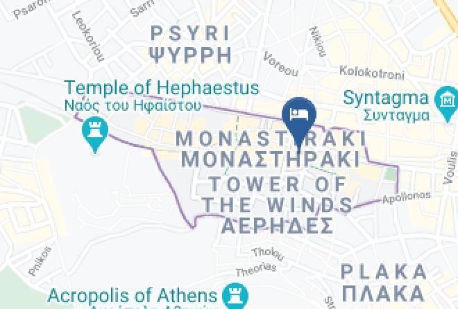 Central Athens - 24k Athena Suites Maps