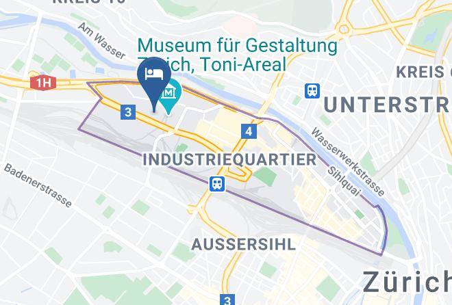 Zurich - 25hours Hotel Zurich West Maps
