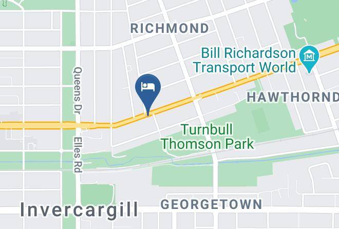 Invercargill - 295 On Tay Motel Maps