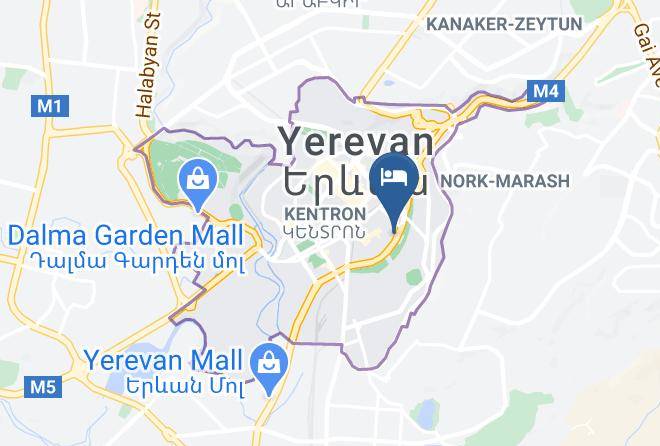 Yerevan - 2x2 Cinema Bar Hotel Maps