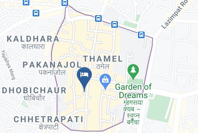 Kathmandu - 327 Thamel Hotel Maps
