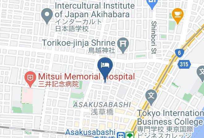 Taito Ward - 5963 Hotel Asakusabashi Maps