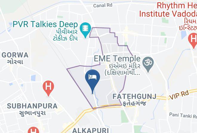 Vadodara - 7 Apple Hotel Vadodara Maps