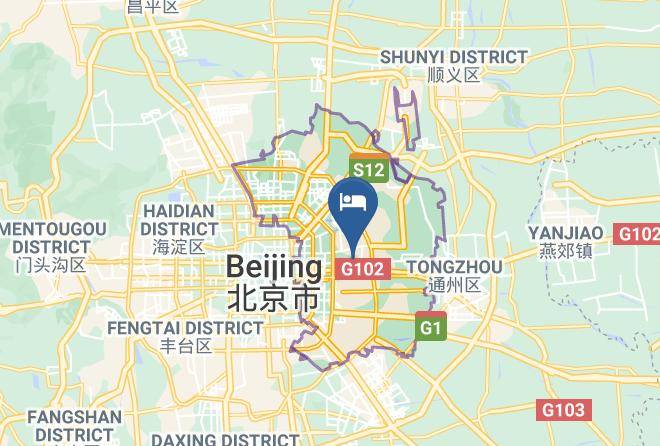 Chaoyang District - 7days Inn Beijing Shilipu Ito Yokado Maps
