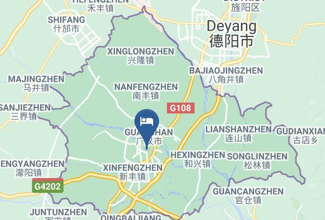 Deyang - 7days Inn Guanghan Zhongyang Xincheng Maps