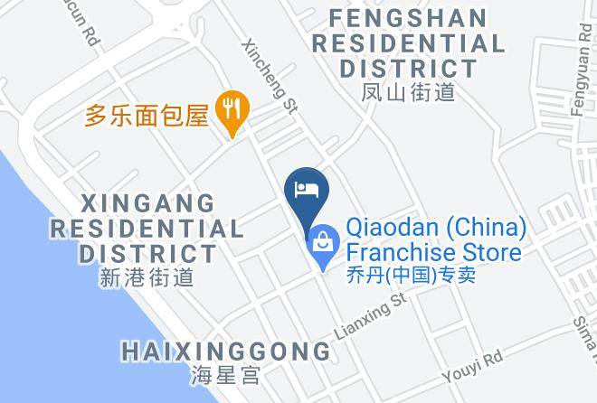 Shanwei - 7days Inn Shanwei Er Rd Shangye Street Maps