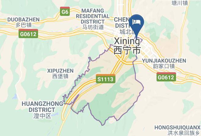 Xining - 7days Inn Xining North Street Maps