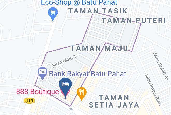 Daerah Batu Pahat - 888 Boutique Hotel Maps