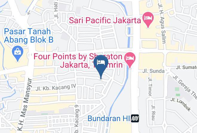 Central Jakarta - 88residence Kost Kebon Kacang Jakarta Pusat Maps