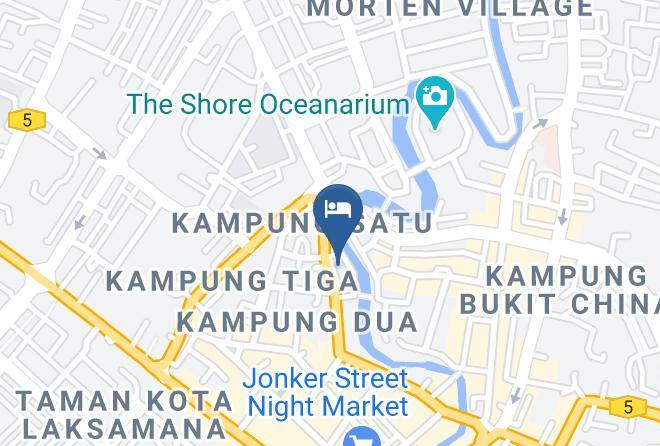 906 Riverside Hotel Malacca Map