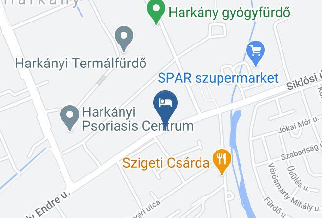 Harkany - A16 Pension Maps
