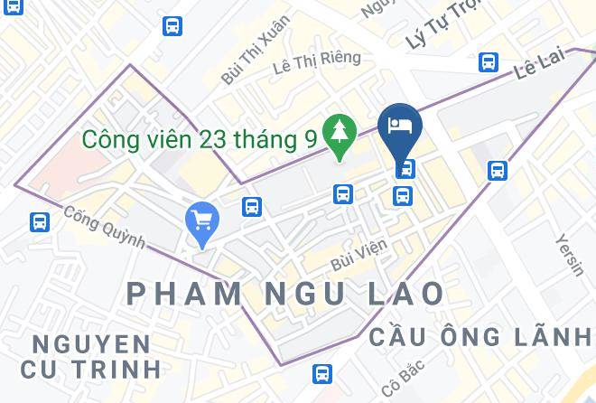 Phm Ngu Lao Street - A25 Hotel De Tham Maps