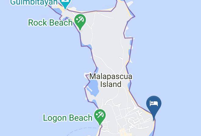 Cebu - Aabana Beach & Watersport Resort Malapascua Maps
