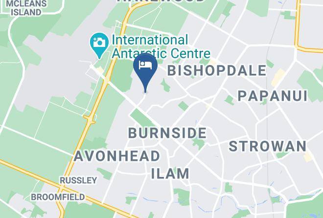 Christchurch - Aarburg Airport Motel Maps