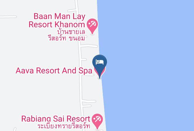 Amphoe Khanom - Aava Resort And Spa Maps
