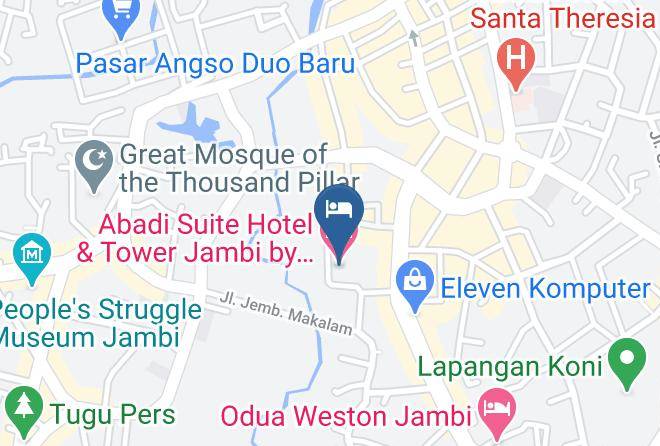 Kota Jambi - Abadi Suite Hotel & Tower Jambi By Tritama Hospitality Maps