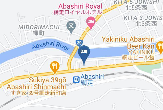 Abashiri City - Abashiri Green Hotel Maps