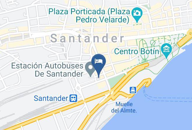 Santander - Abba Santander Hotel Maps