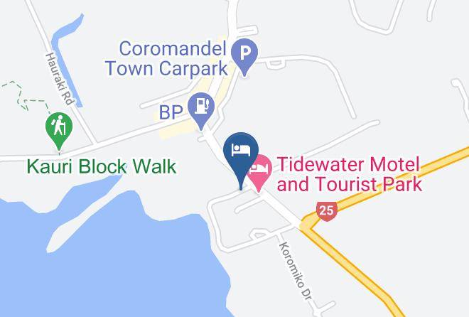 Thames Coromandel - Abbey Court Motel Maps