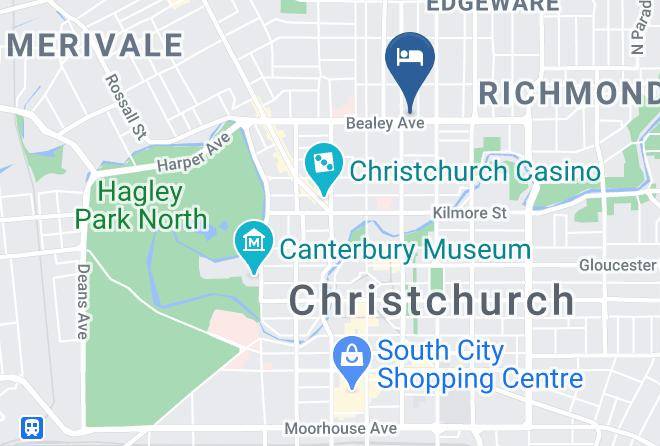 Christchurch - Abbey Motor Lodge Maps