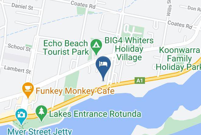 East Gippsland - Abel Tasman Waterfront Motel Lakes Entrance Maps