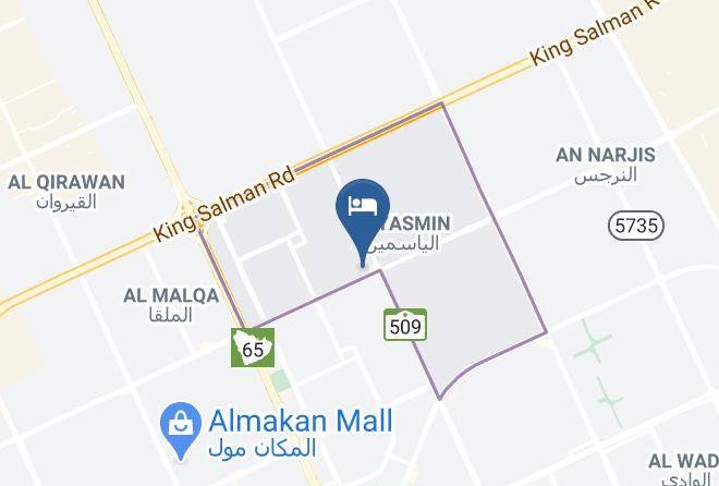 Riyadh - Aber Al Sahafa Hotel Maps
