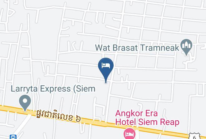 Abi's Hostel And Guide Services Karte - Siem Reap - Siem Reab Town