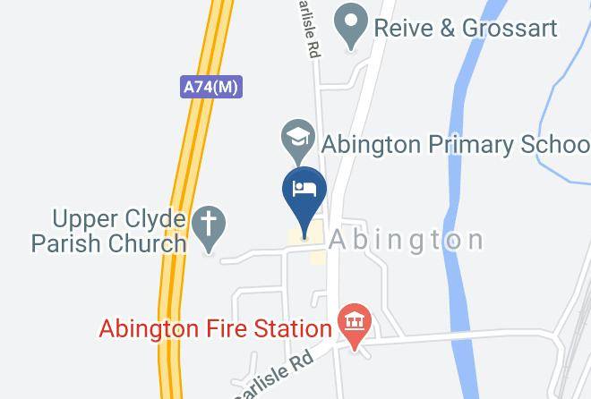 South Lanarkshire - Abington Hotel Maps
