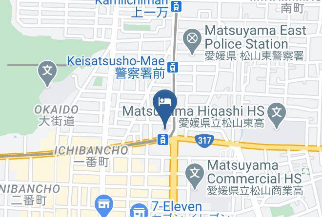 Matsuyama City - Abis Inn Dogo Matsuyama Maps